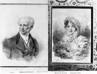 Selbstporträt und Porträt von Prinzessin Bagration, 1841 und 1812